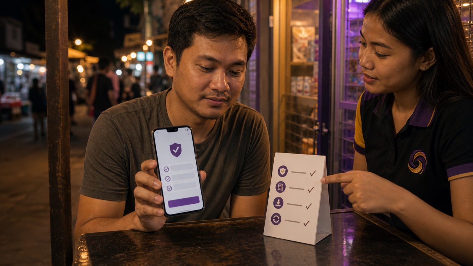 Local agent explaining safe SPINEX APK download checks